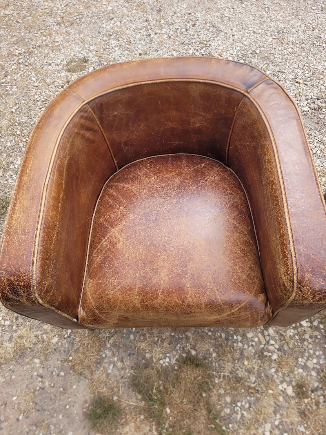 Vintage leather armchairs