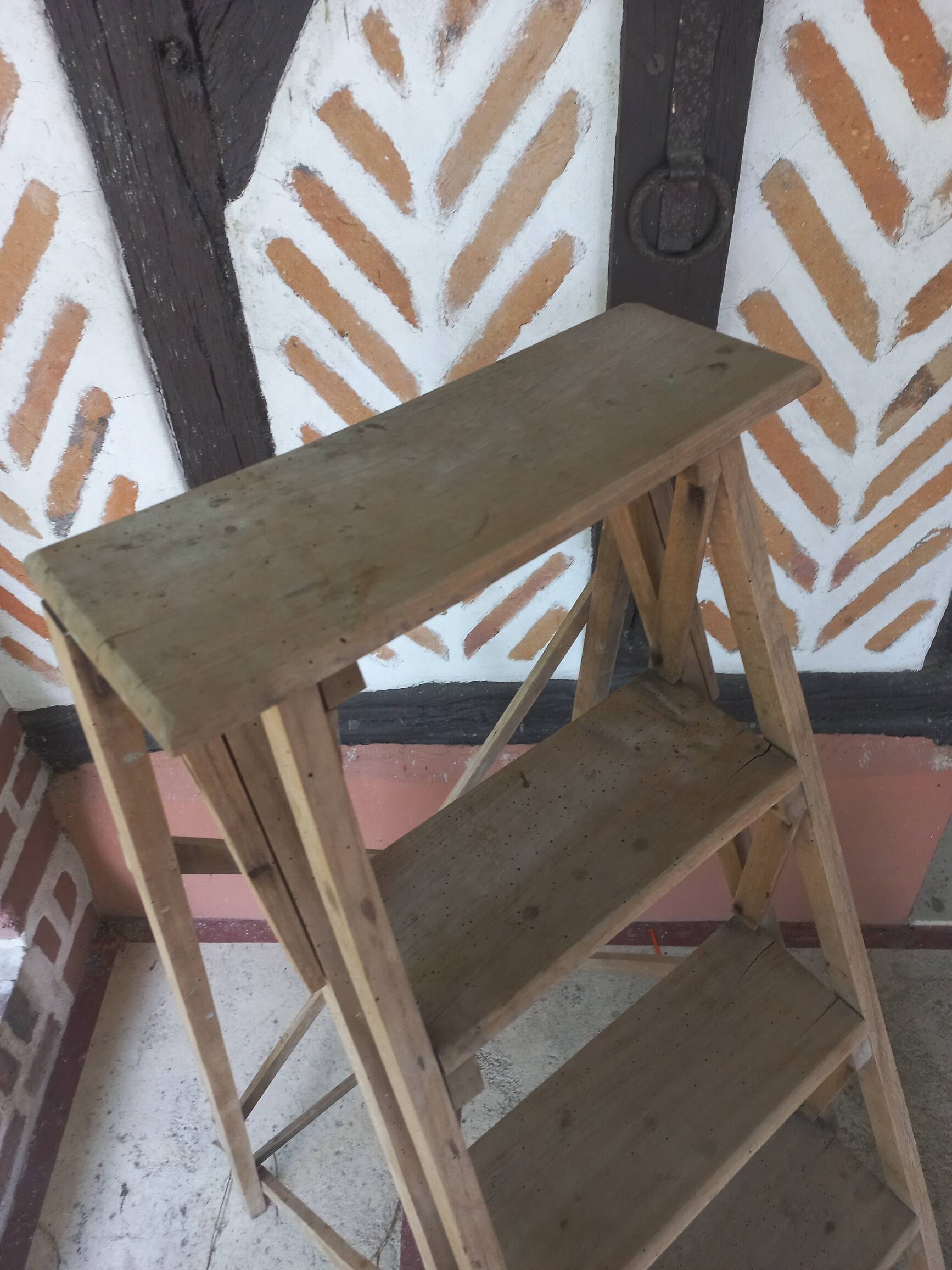 Antique painter's stepladder