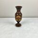 Carved wooden vase
