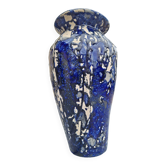 Un Vase cobalt vintage signé