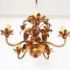 Lustre floral vintage doré par Hans Kögl