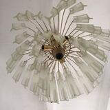 Venini Triedi Crystal Chandelier 1970
