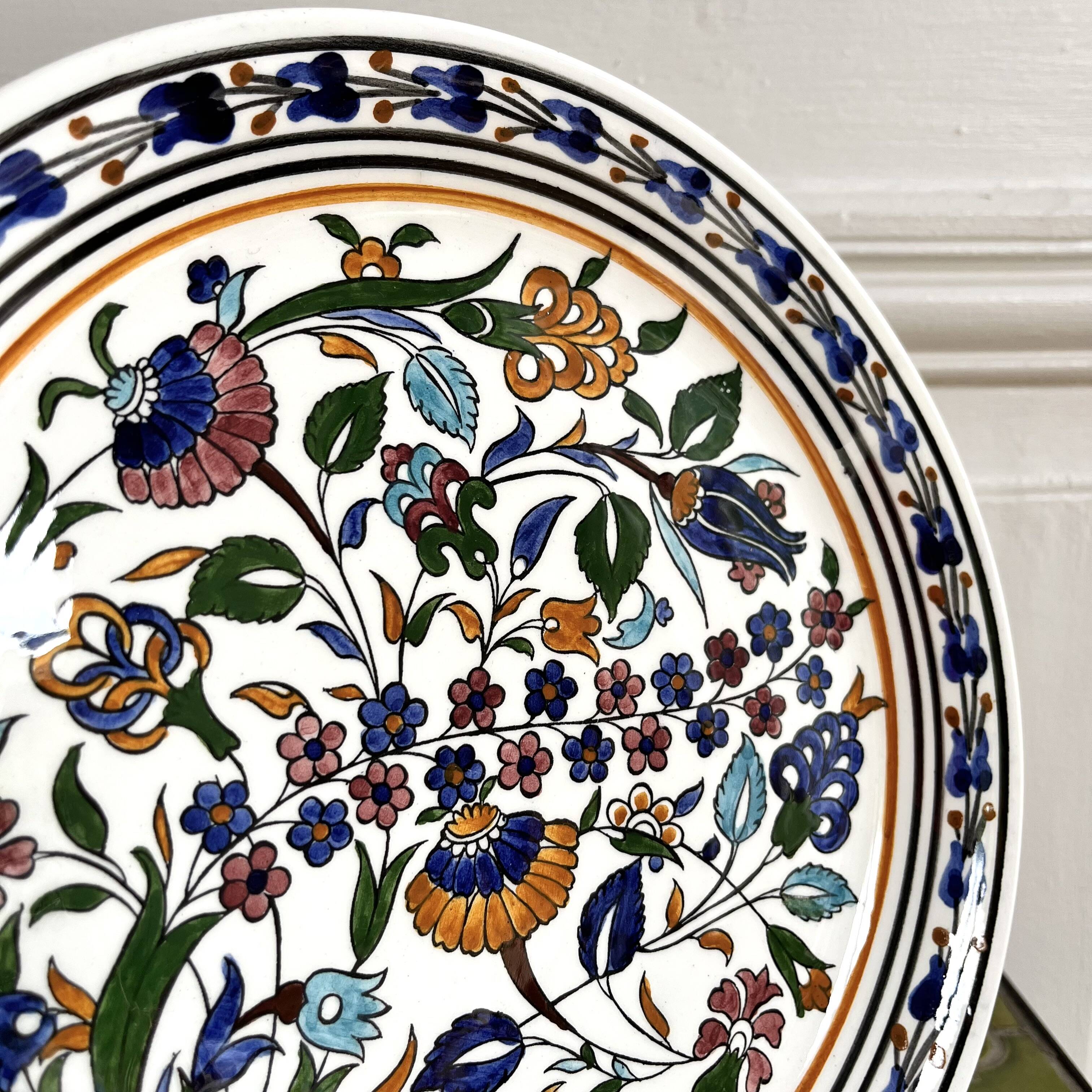 Decorative ceramic plate