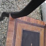 Travailleuse, coiffeuse en bois noirci et marqueterie, époque Napoléon III