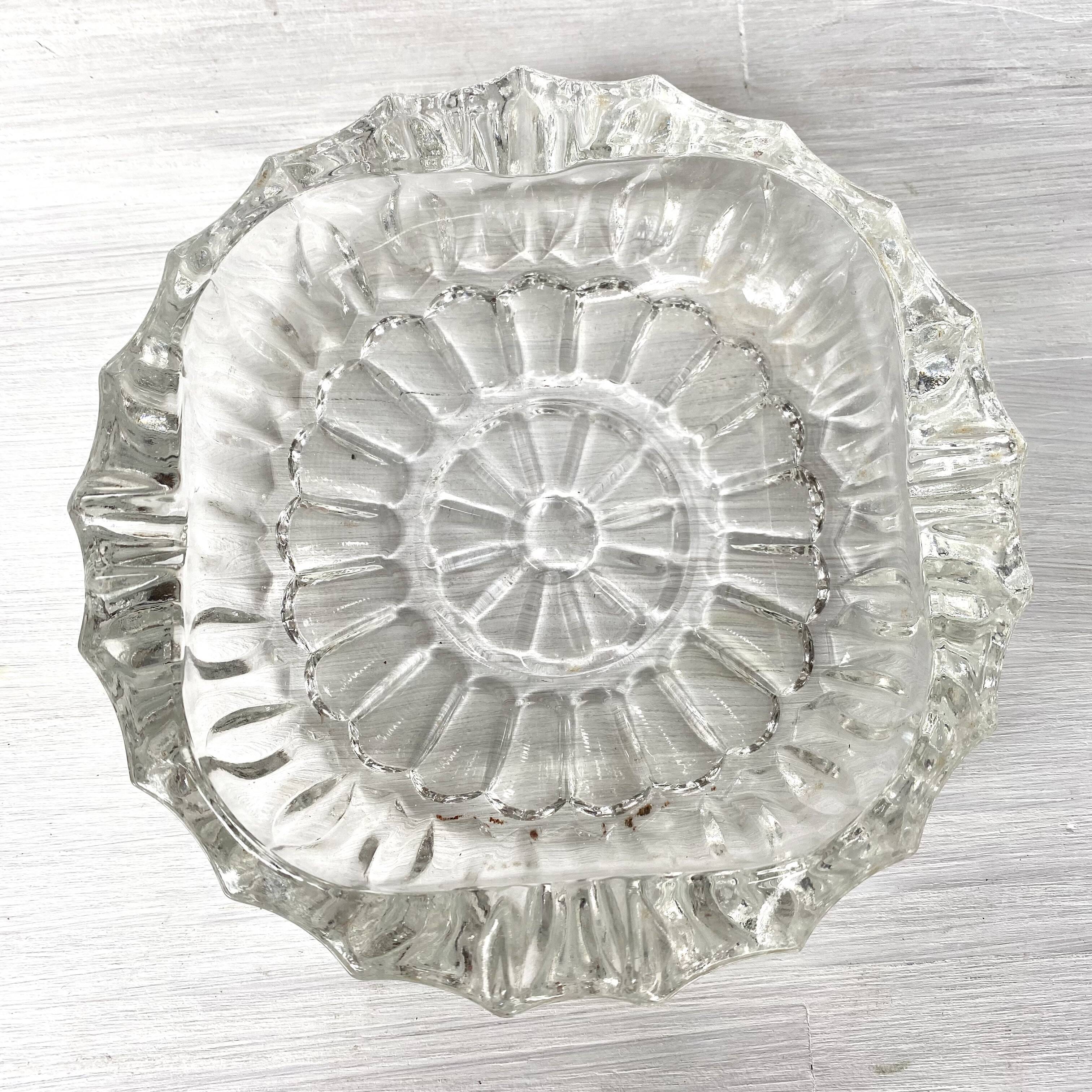Vintage glass ashtrays
