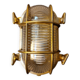 Brass marine corridor wall light