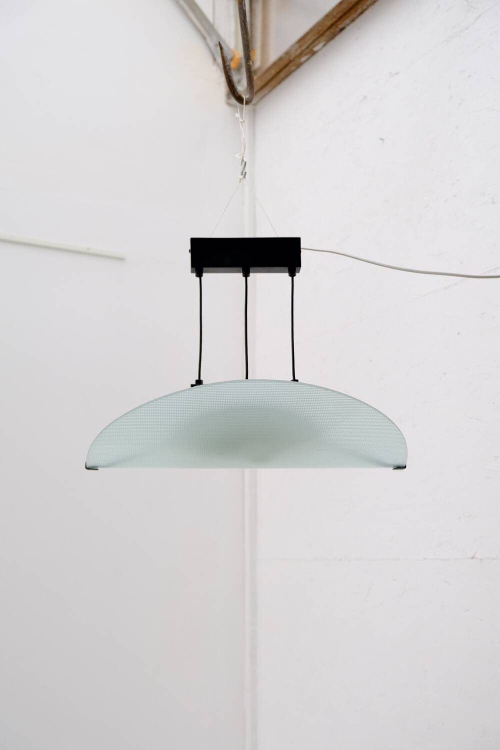 Philips "Tortuga" chandelier in metal and glass, 1980