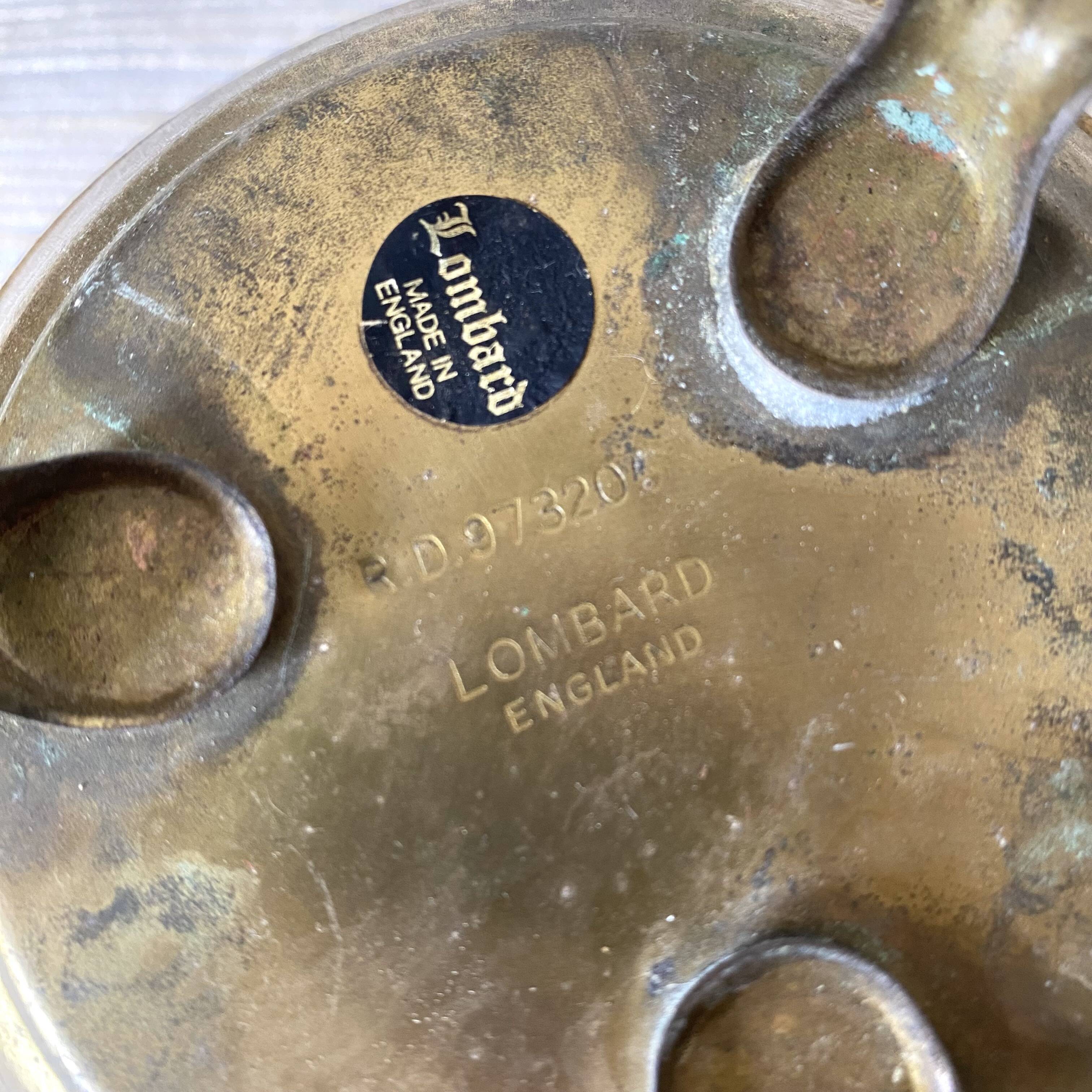 Lombard brass plant pot, Made in England