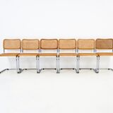 Set of 6 Dining Chairs Style B32 by Marcel Breuer