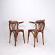 Pair of "Palmette" armchairs in bentwood - Hilma/Belgium