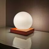 Vintage orange table lamp 1980