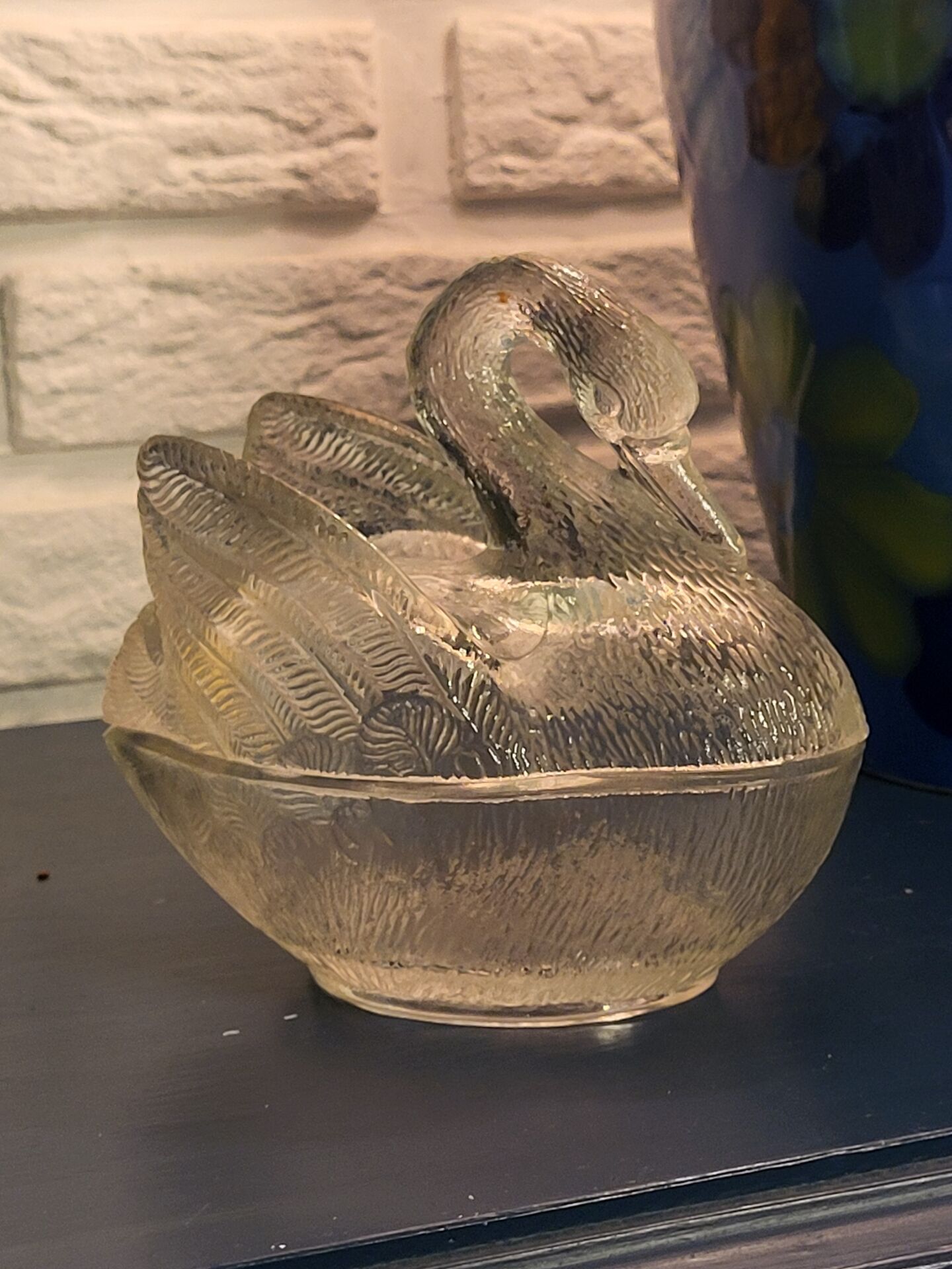 Swan butter dish