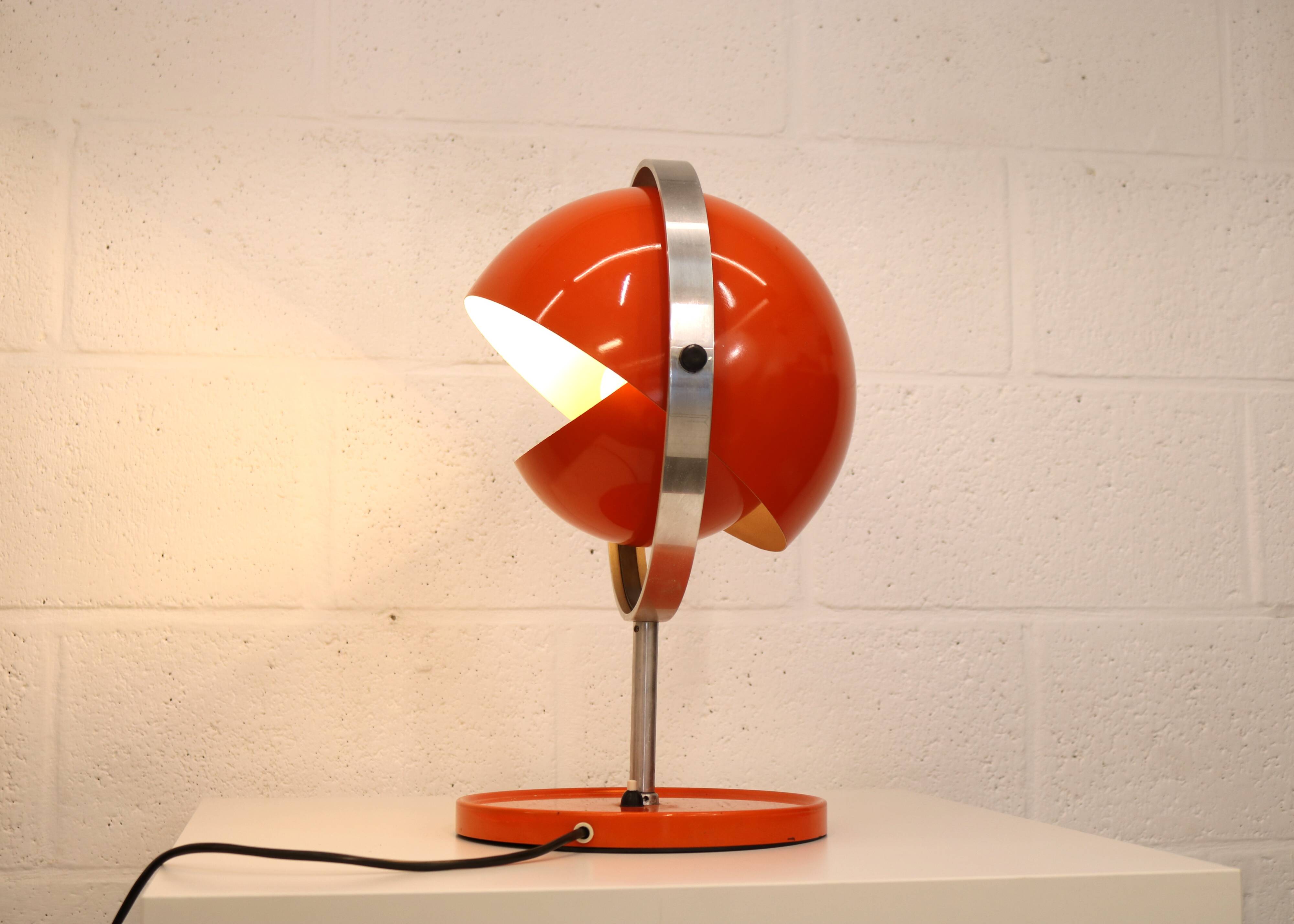 Rare vintage Moonlight space age table lamp by Buch & Jørgensen for Quality