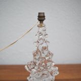Lampe cristal vintage, pied de lampe, lampe de chevet, lampe à poser cristal schneider,60's