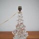 Lampe cristal vintage, pied de lampe, lampe de chevet, lampe à poser cristal schneider,60's