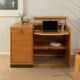 Bureau en placage de chêne, années 1950