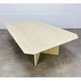 Travertine rectangle coffee table