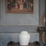 White earthenware vase by the French manufacturer Orchies.