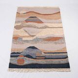 Pair of kilims or tapestries in a modern style, Central Asia, late 20th century.