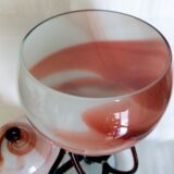 Globe vase with Murano glass lid