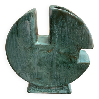 Vase en céramique émaillé signé Mat