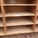 Sorting wood locker cabinet with Vintage labels