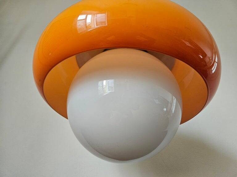 Large Rare Mid-Century Pendant by Meblo, Harvey Guzzini, AGE, Italy, 1970