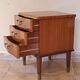 Scandinavian bedside table in mahogany, Norway 1960s