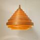 Midcentury Veneer Pendant in style of Hans-Agne Jakobsson, Denmark, 1970s