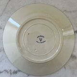 Earthenware Flat Plate by Creil et Montereau - Colbert Model