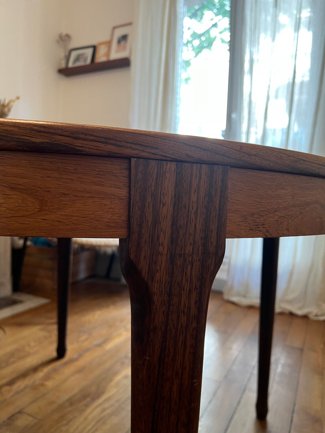 Table vintage palissandre de rio 1960