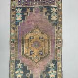 Tapis turc oushak 143x80 cm vintage