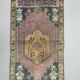 Turkish oushak rug 143x80 cm vintage carpet