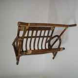 Bamboo magazine holder, rattan
