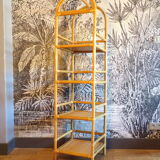 Vintage rattan shelf