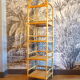 Vintage rattan shelf