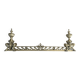 19th-century brass fireplace threshold bar