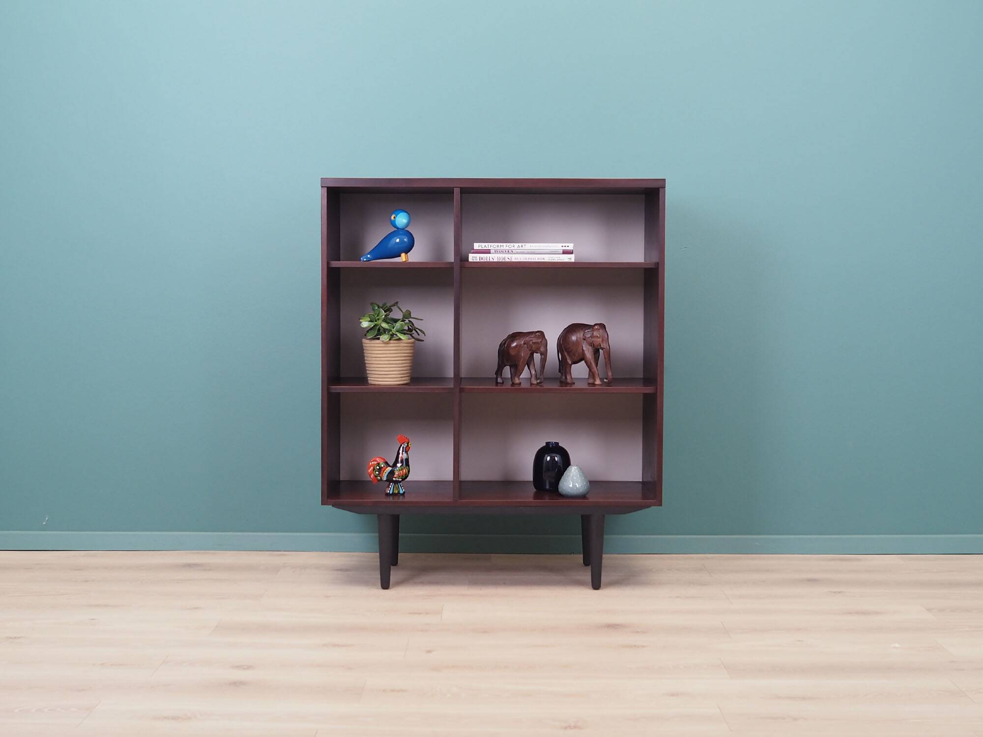 Mahogany bookcase, Swedish design, 1960s, production: Ulferts