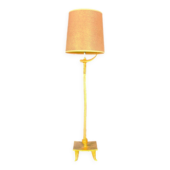 Pierre Casenove for Fondica - High table lamp in gilded bronze - 1980