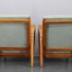 1960s Kozelka and Kropacek Restored Pair of Oak Armchairs, Rare Model