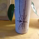 Bottle vase signed Henri Cimal ceramic Vallauris