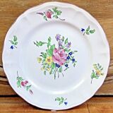 6 old Luneville flat plates, Réverbère model