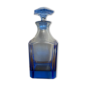 Carafe à whisky en cristal - bleu