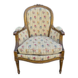 Louis XVI shepherdess in floral fabric