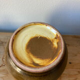 Handcrafted stoneware pot signed François Chapuis