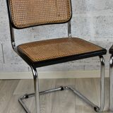 Pair of vintage chairs B32 Marcel Breuer, black
