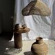 Suspension or rattan lampshade in the shape of a cloud or flattened bubble D60 H35