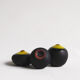 Trio of black and yellow miniature ceramics Antonio Lampecco