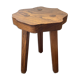Tripod farmhouse stool in solid oak
