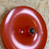 60s 70s discus wall lamp Teka Orange Space Age design aluminum metal